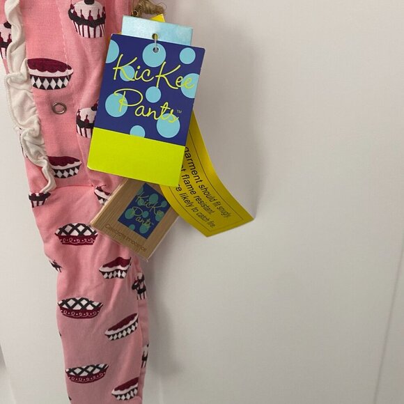 NWT Kickee Pants Ruffle Footie Pink Lotus Pie 18-24 months snap - Picture 8 of 8